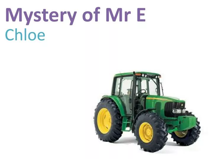 mystery of mr e