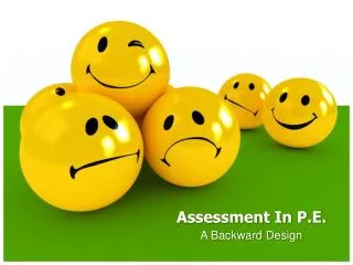 Assessment In P.E.