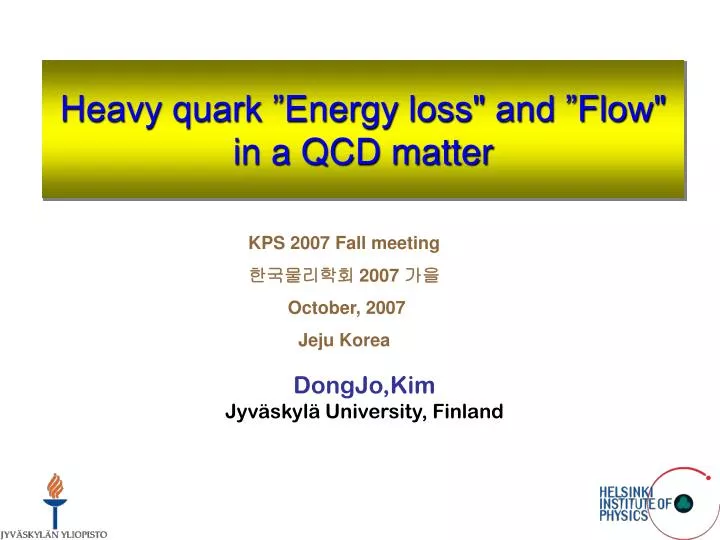 heavy quark energy loss and flow in a qcd matter