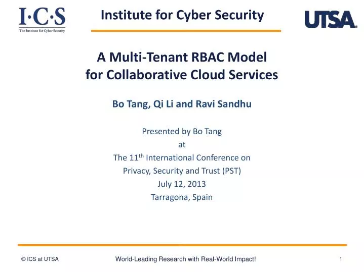 a multi tenant rbac model for collaborative cloud services
