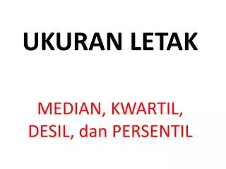 ukuran letak