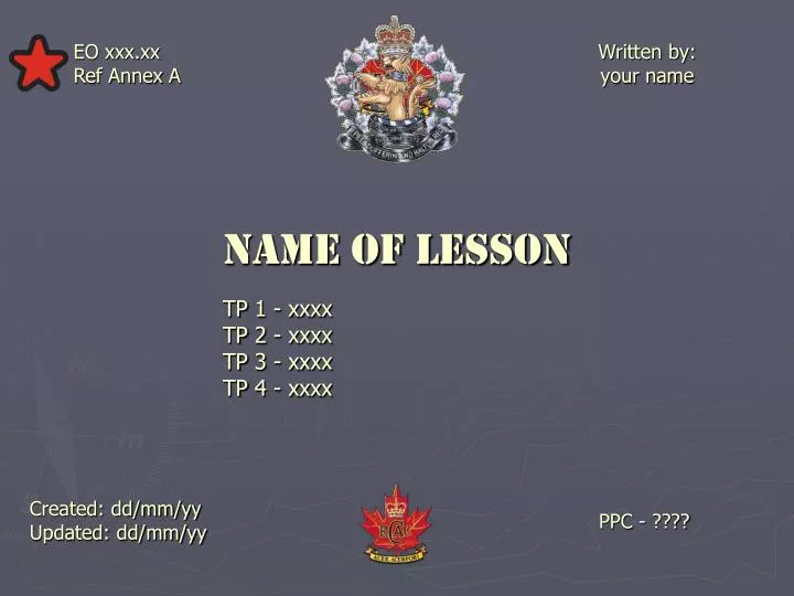 name of lesson tp 1 xxxx tp 2 xxxx tp 3 xxxx tp 4 xxxx