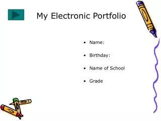 my electronic portfolio