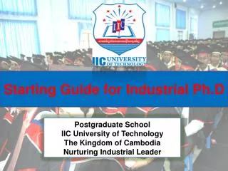 Starting Guide for Industrial Ph.D