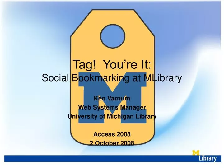 tag you re it social bookmarking at mlibrary