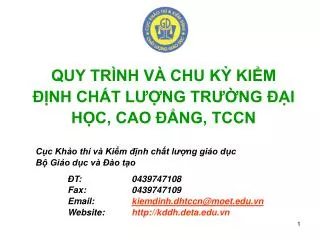 quy tr nh v chu k ki m nh ch t l ng tr ng i h c cao ng tccn