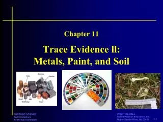 Trace Evidence ll: Metals, Paint, and Soil