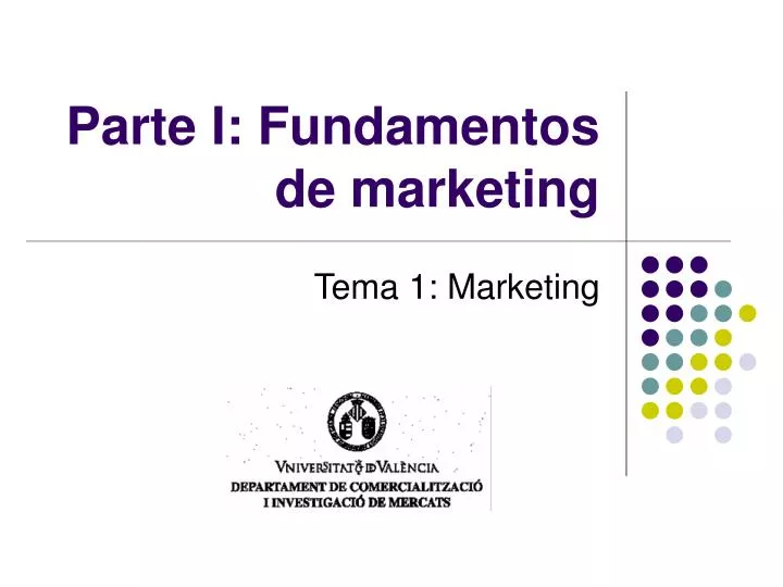 parte i fundamentos de marketing