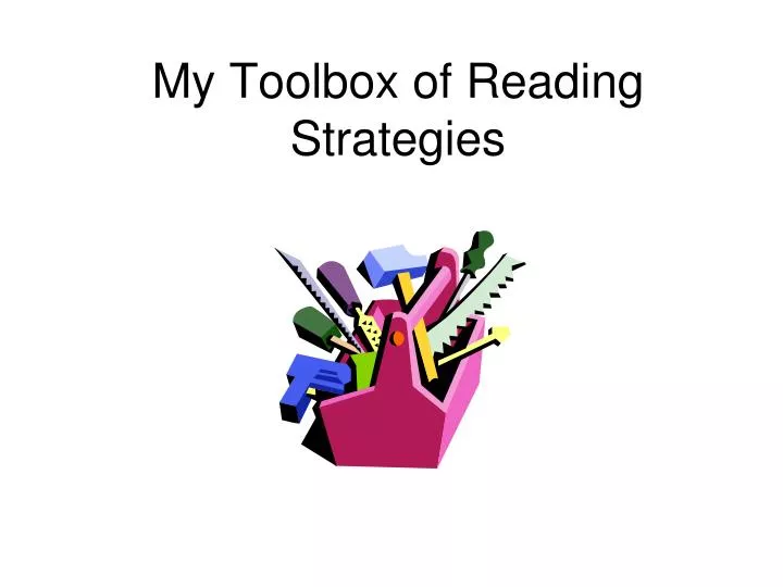 my toolbox of reading strategies