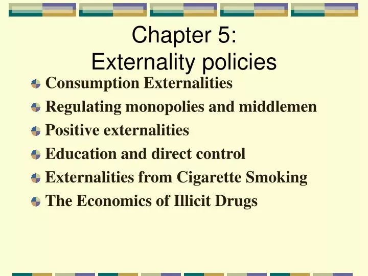 chapter 5 externality policies