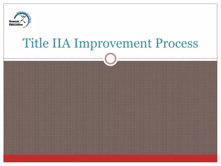 title iia improvement process