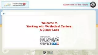 Welcome to Working with VA Medical Centers: A Closer Look