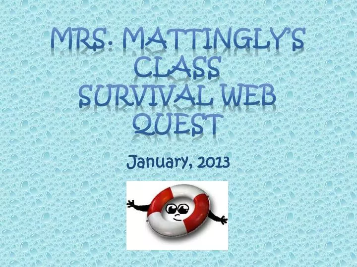 mrs mattingly s class survival web quest