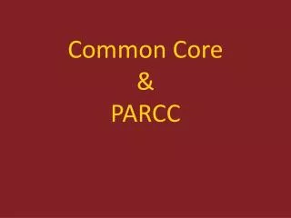 common core parcc