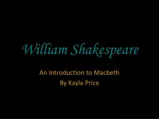 william shakespeare