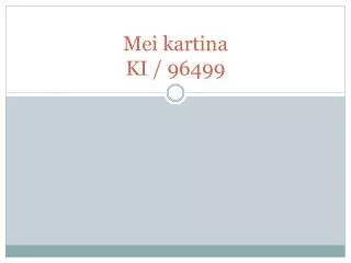 Mei kartina KI / 96499