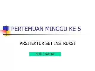 pertemuan minggu ke 5