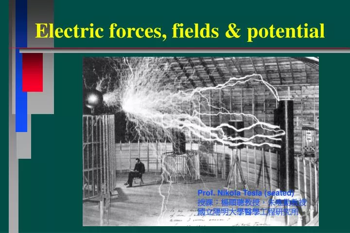 electric forces fields potential