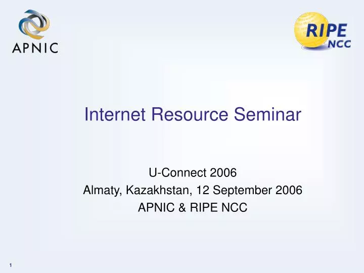 internet resource seminar