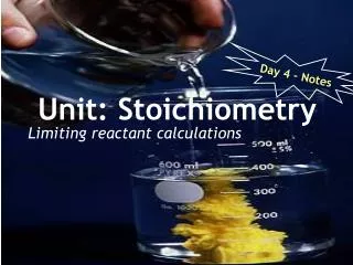 Unit: Stoichiometry