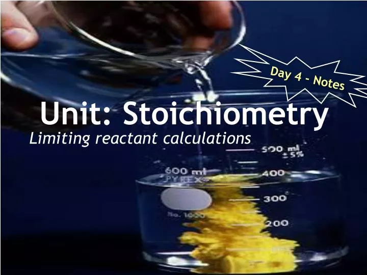 unit stoichiometry
