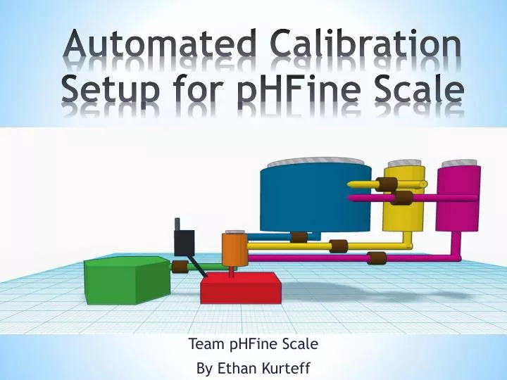 automated calibration setup for phfine scale sensor