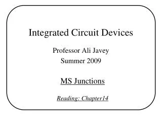 Integrated Circuit Devices