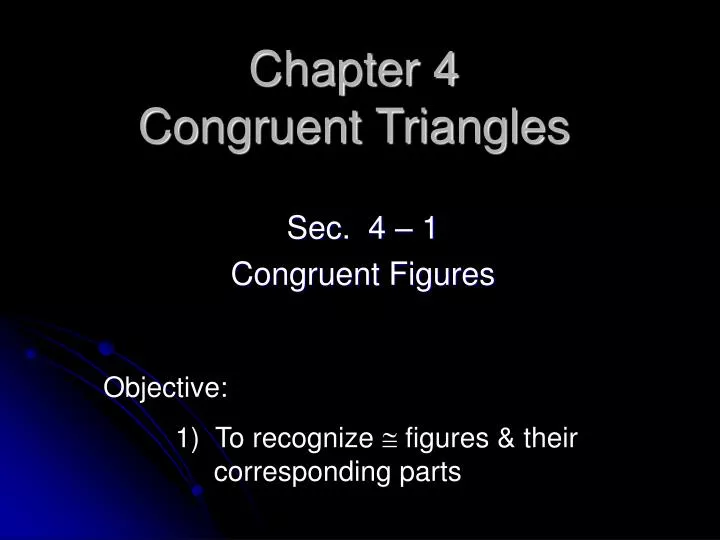 chapter 4 congruent triangles