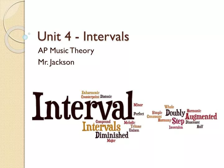 unit 4 intervals