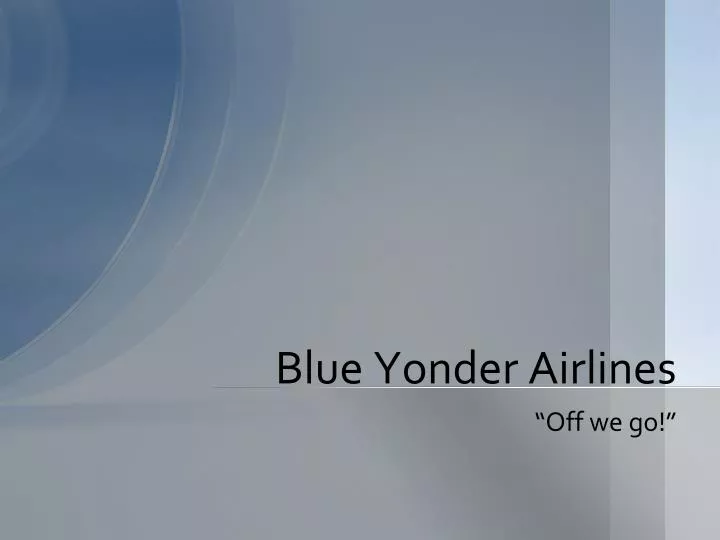 blue yonder airlines