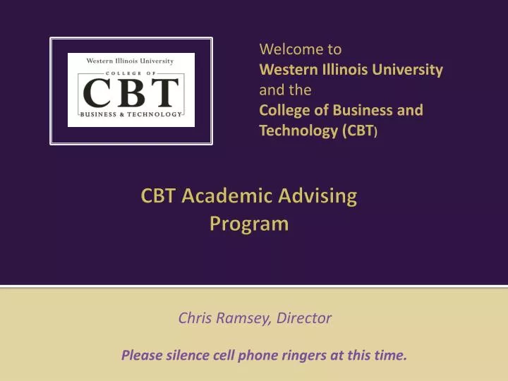 cbt academic advising program