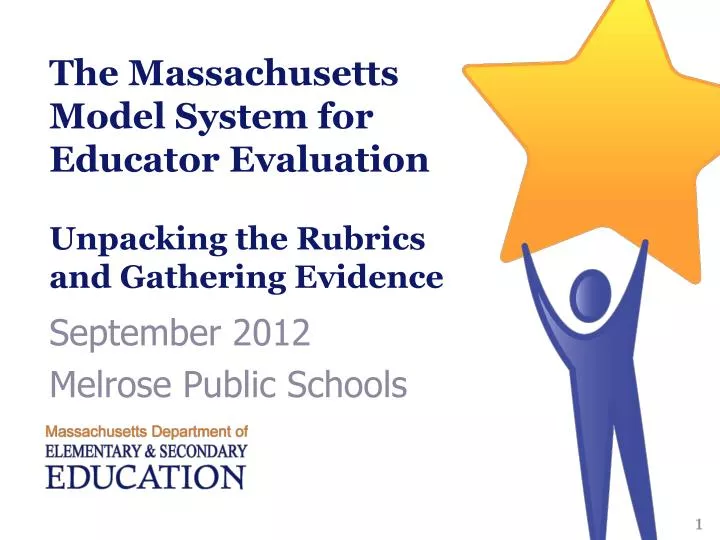 the massachusetts model system for educator evaluation unpacking the rubrics and gathering evidence