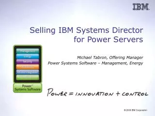 Selling IBM Systems Director for Power Servers
