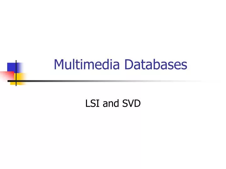 multimedia databases