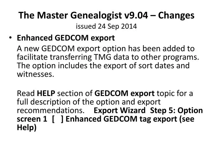 the master genealogist v9 04 changes issued 24 sep 2014