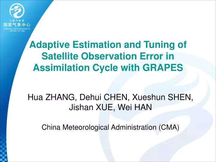 adaptive estimation and tuning of satellite observation error in assimilation cycle with grapes