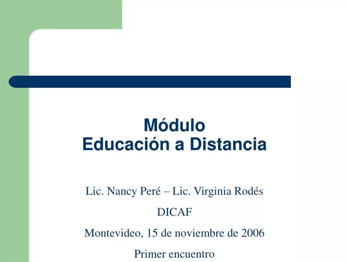 m dulo educaci n a distancia