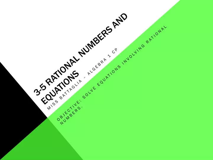 3 5 rational numbers and equations
