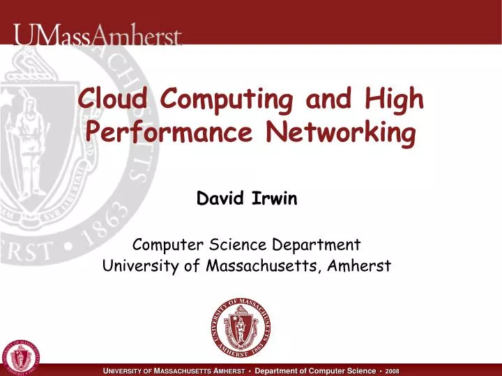 cloud computing and high performance networking