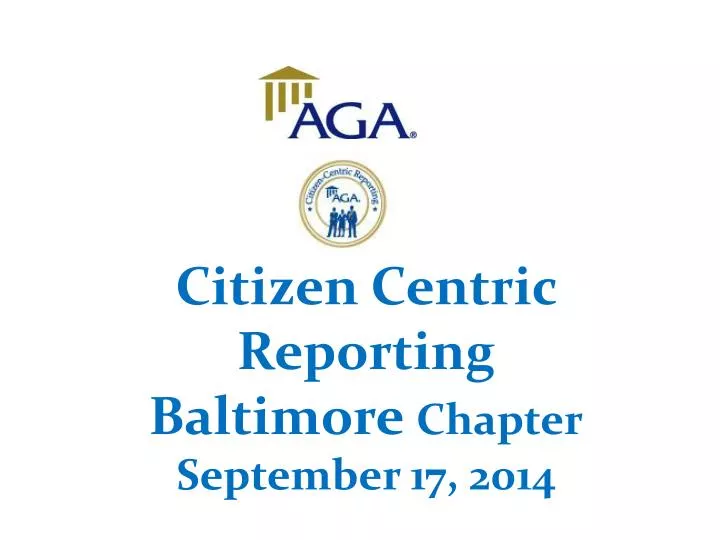 citizen centric reporting baltimore chapter september 17 2014