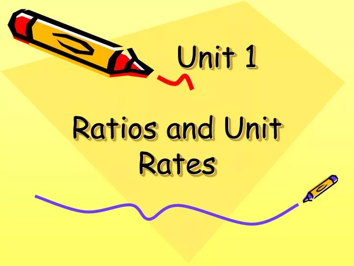 unit 1 ratios and unit rates