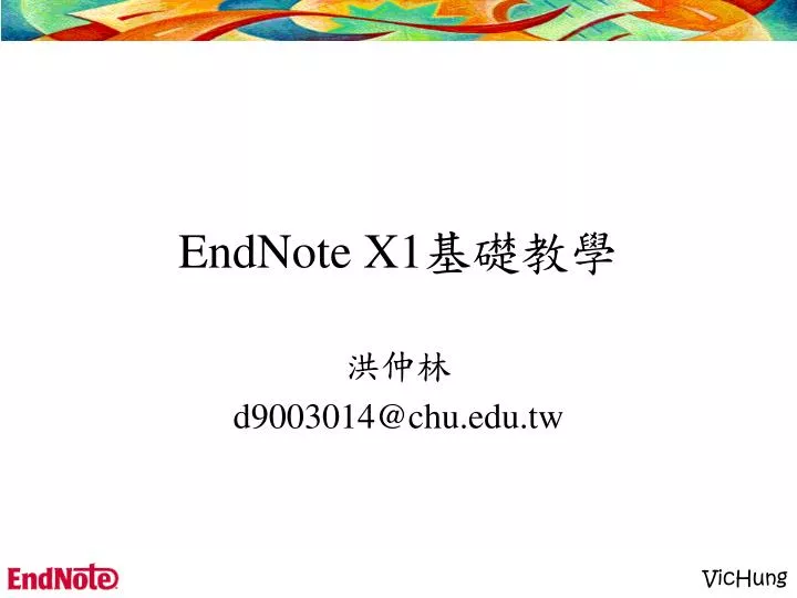 endnote x1