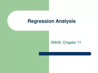 Regression Analysis