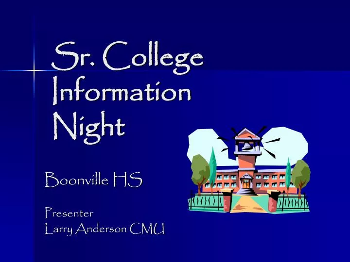 sr college information night