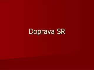 doprava sr