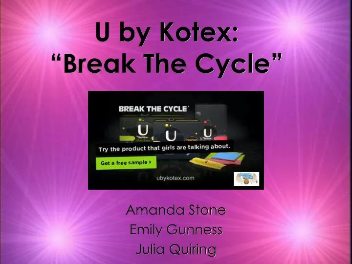 u by kotex break the cycle