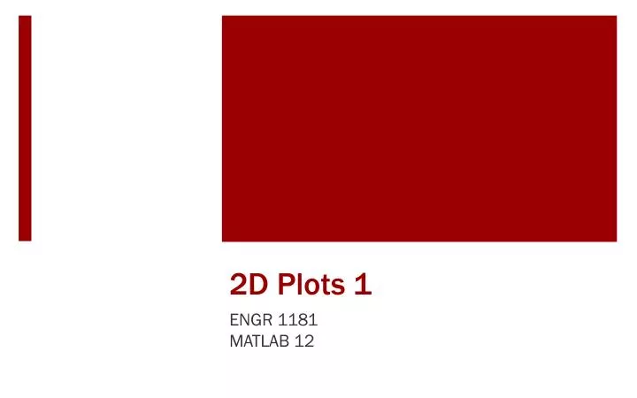 2d plots 1