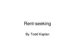 Rent-seeking