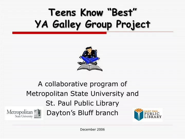 teens know best ya galley group project