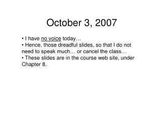 October 3, 2007